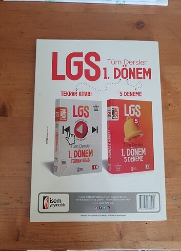 İsem yayınları LGS Paragraf 8. sınıf