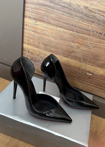 Parlak rugan stiletto 10 cm - Görsel 2