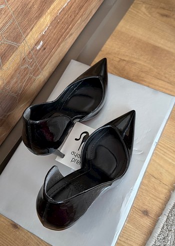 Parlak rugan stiletto 10 cm - Görsel 4