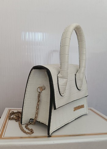 Beden Jacquemus Beyaz Deri Kadın Çanta