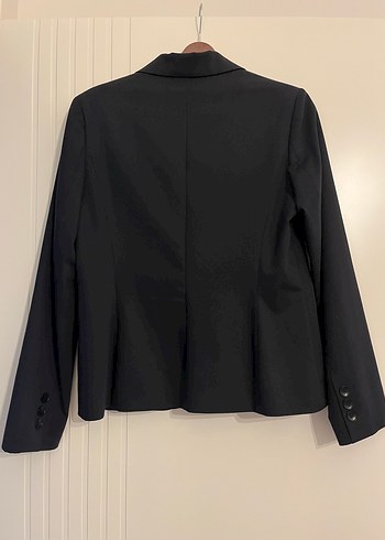 Ekol Düğmeli Siyah Kadın Blazer Ceket