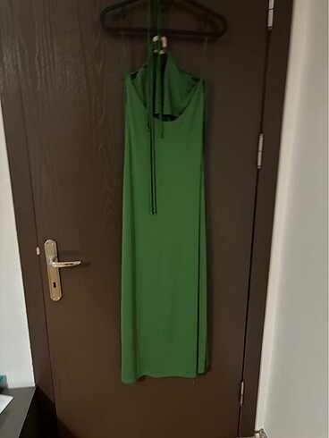 s Beden yeşil Renk Sırtı açık Zara elbise