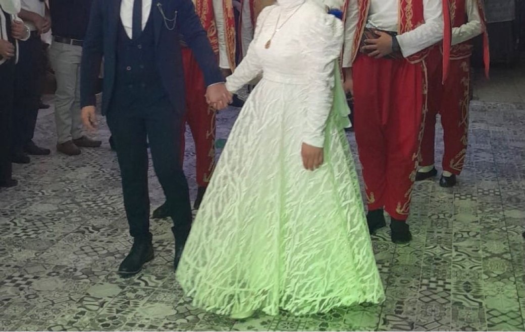 Uzun Kollu Beyaz İşlemeli sünnet Elbisesi - Görsel 3