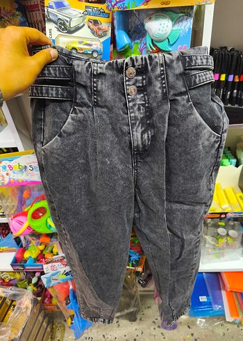 Bershla Kadın Gri Bol Kesim Denim Pantolon - Görsel 2