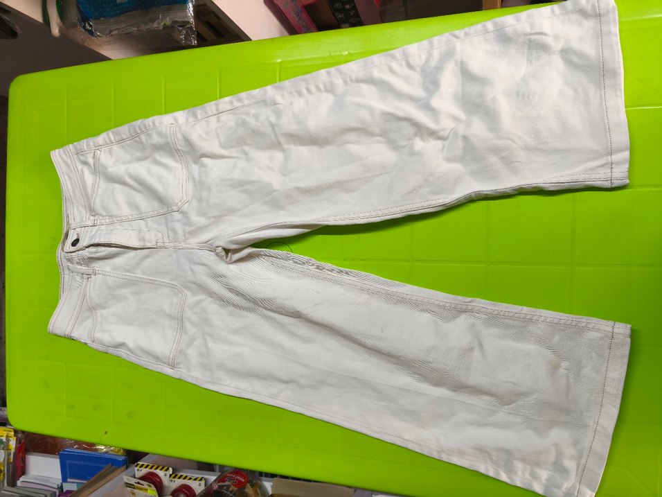 La Fee Maraboutee Fransız 
Beyaz Bol Kesimi Pamuk Kadın Pantolon - Görsel 3