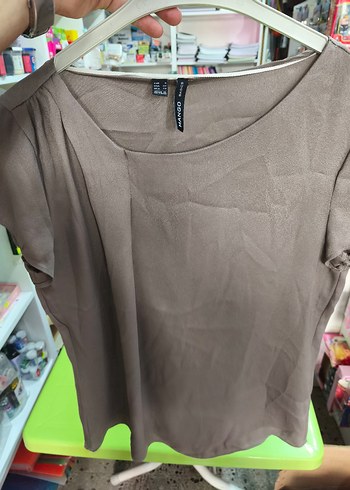 MANGO S
Bej Kısa Kollu Keten Kadın Bluz - Görsel 6