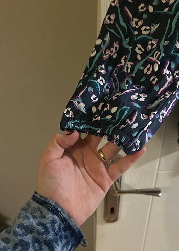 Bohem Uzun Kollu Desenli Kadın Bluz - Görsel 2