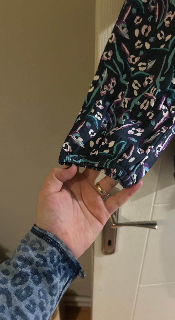 Bohem Uzun Kollu Desenli Kadın Bluz - Görsel 2