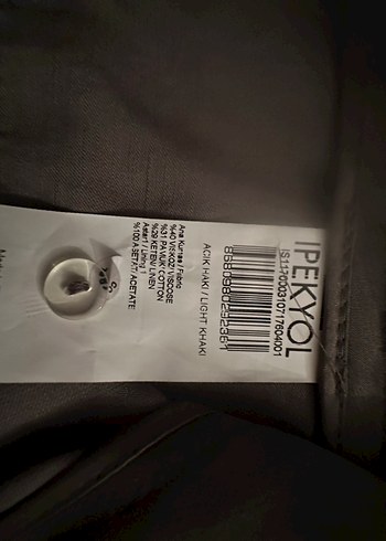 40 Beden gri Renk İpekyol Gri Beli Kemerli Kadın Kumaş Pantolon