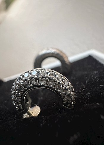 Pandora Gri Küpe - Klasik Biker Tarzı - Görsel 3