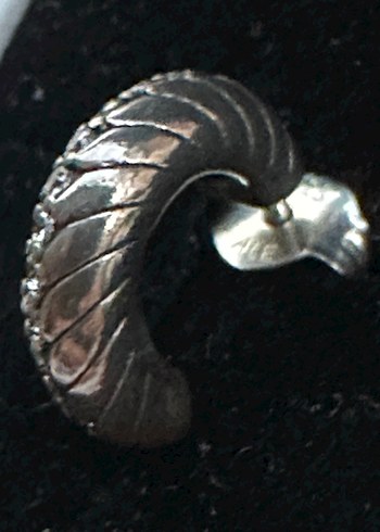 Pandora Gri Küpe - Klasik Biker Tarzı - Görsel 2