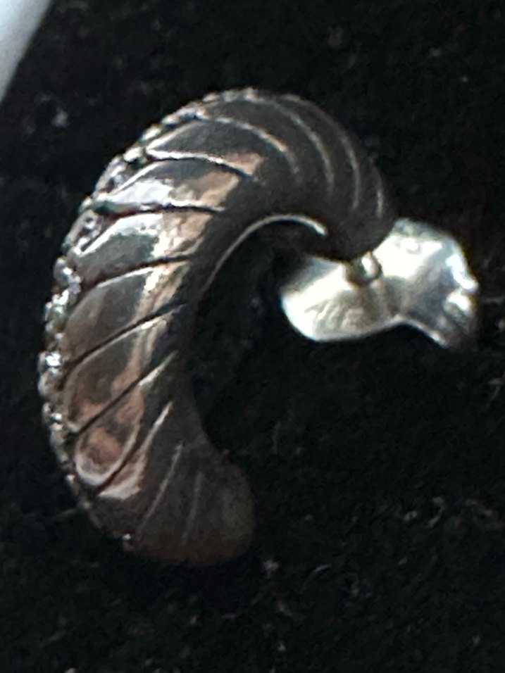 Pandora Gri Küpe - Klasik Biker Tarzı - Görsel 2