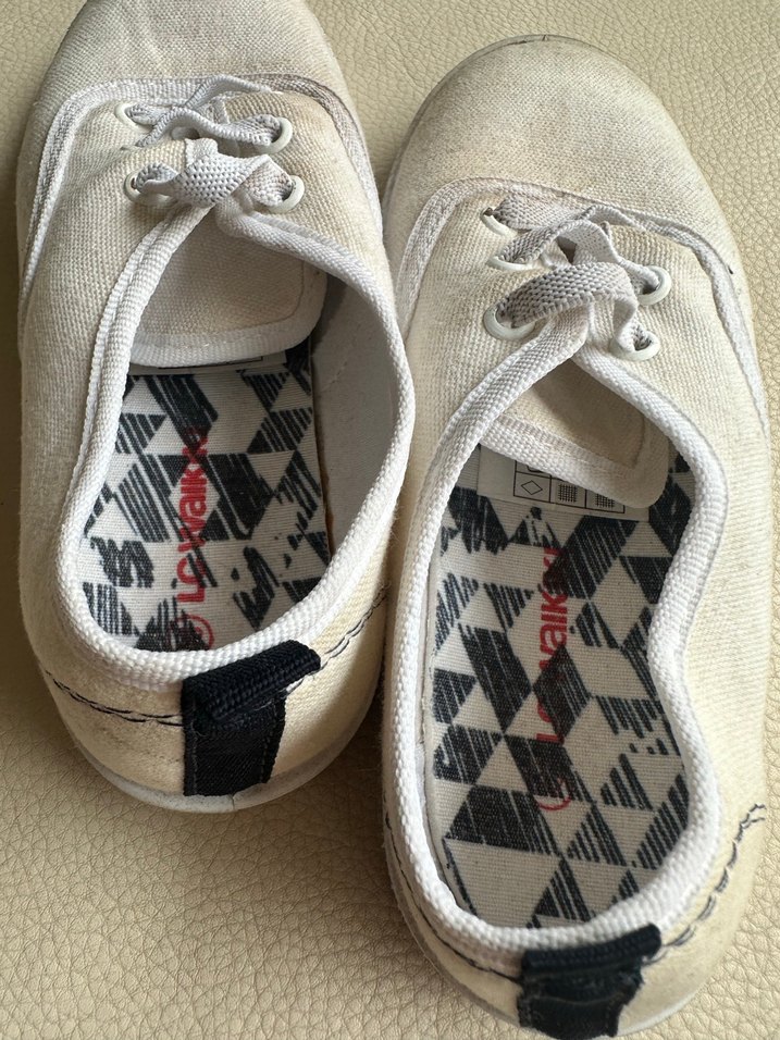 LC Waikiki 32 numara Bohem Keten Beyaz Spor Ayakkabı - Görsel 4