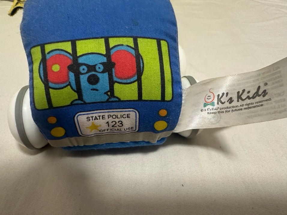 Geri çekmeli Renkli Mavi Polis Oyuncak Araba - Görsel 3