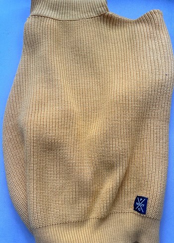 Polo Garage 38 beden Sarı Kadın Örgü Yün Kazak - Görsel 7