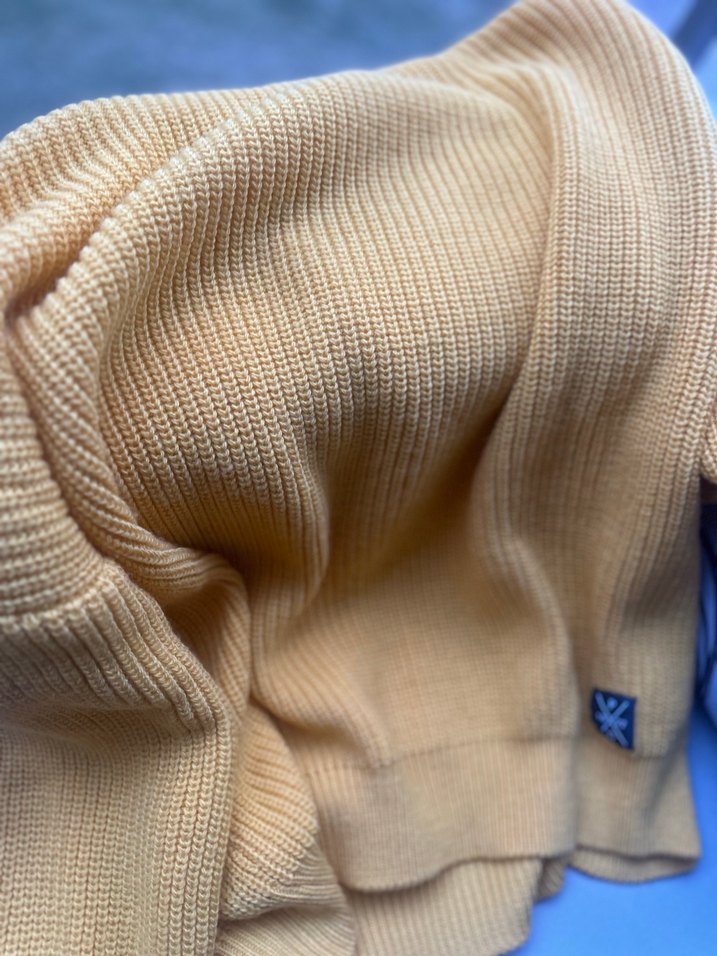 Polo Garage 38 beden Sarı Kadın Örgü Yün Kazak - Görsel 4