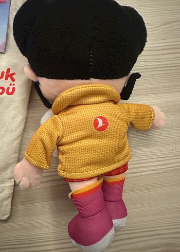 Renkli Sarı Peluş Oyuncak Bebek - Görsel 3