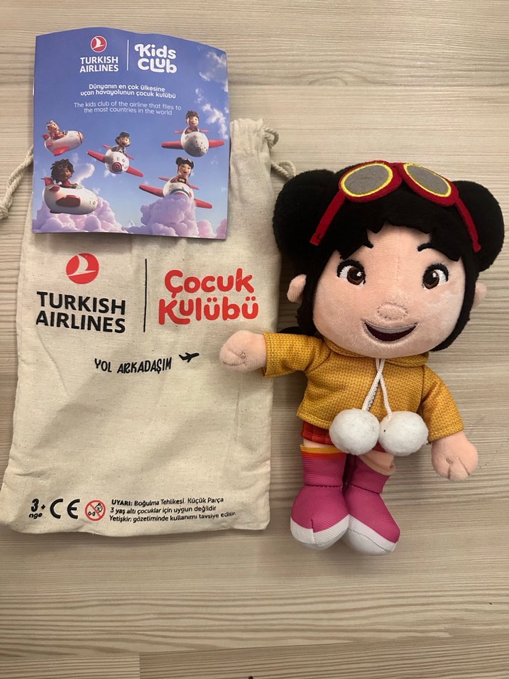 Renkli Sarı Peluş Oyuncak Bebek - Görsel 2