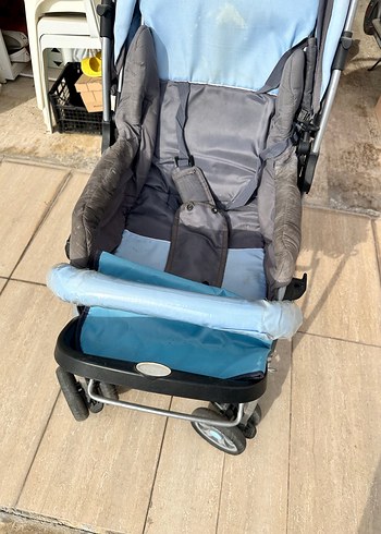 Mavi Gri Bebek Arabası - Görsel 3