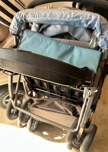 Mavi Gri Bebek Arabası - Görsel 6