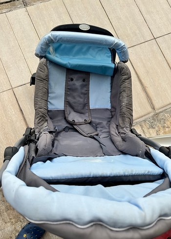 Mavi Gri Bebek Arabası - Görsel 9