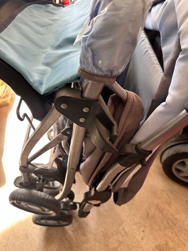 Mavi Gri Bebek Arabası - Görsel 5