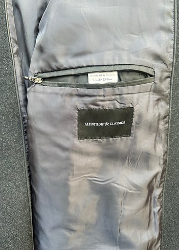 Altınyıldız 58 beden limited edition Grii Erkek Yün Kaban - Görsel 2
