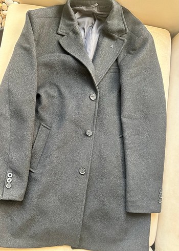 Altınyıldız 58 beden limited edition Grii Erkek Yün Kaban - Görsel 6