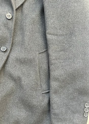 Altınyıldız 58 beden limited edition Grii Erkek Yün Kaban - Görsel 7