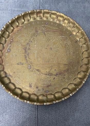 El yapımı Mısır antik bohem tepsisi - Görsel 3