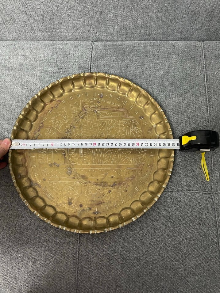 El yapımı Mısır antik bohem tepsisi - Görsel 2