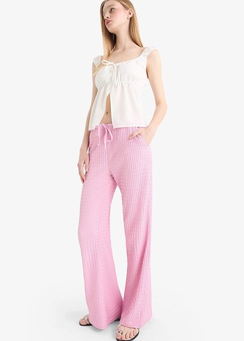 Beli Lastikli Bürümcük Pantolon - Görsel 2