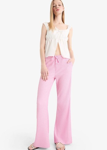 Beli Lastikli Bürümcük Pantolon - Görsel 3