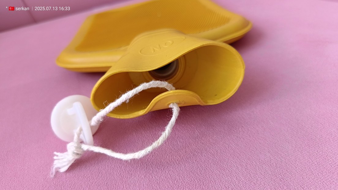 Sarı Elastik Sıcak Su Torbası - Görsel 3