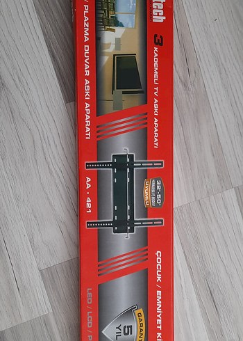 3 Kademeli Siyah TV Duvar Askı Aparatı AA-421 - Görsel 2