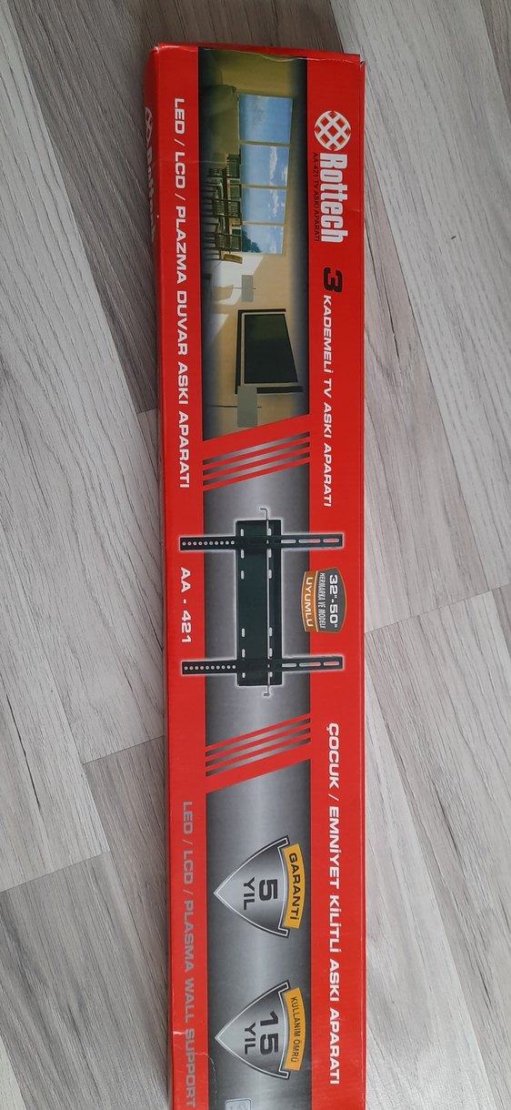 3 Kademeli Siyah TV Duvar Askı Aparatı AA-421 - Görsel 2