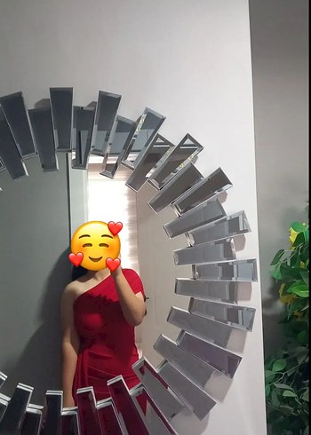 Kırmızı  Uzun Abiye Elbise - Görsel 3