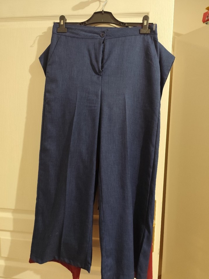 lacivert V Yaka Kemerli Kadın Takım - Görsel 5