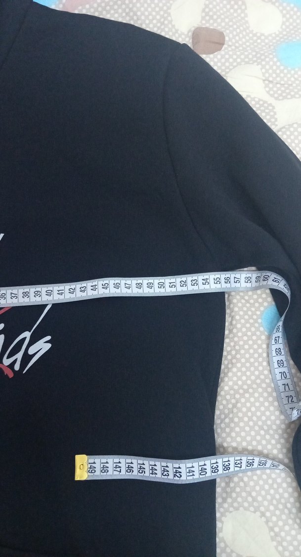 Kadın Siyah Kapüşonlu  Straykids Baskılı Sweatshirt - Görsel 3