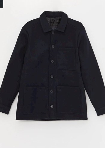 Düğmeli Lacivert Midi Erkek Ceket - Görsel 3