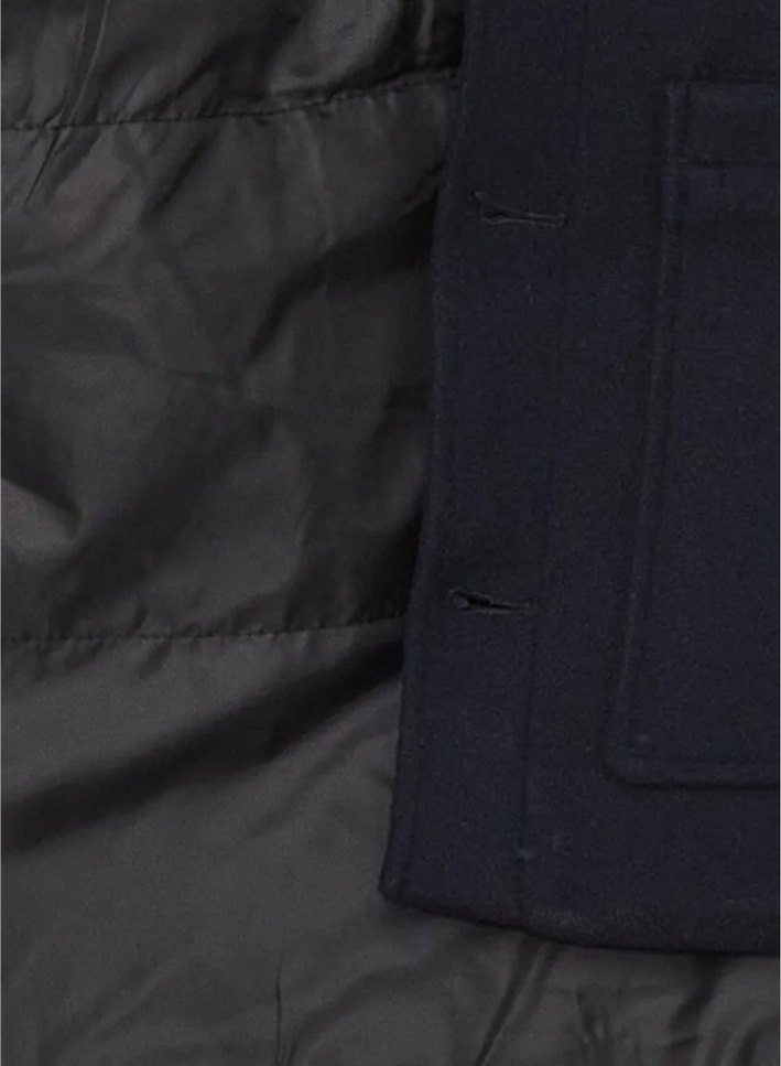 Düğmeli Lacivert Midi Erkek Ceket - Görsel 4