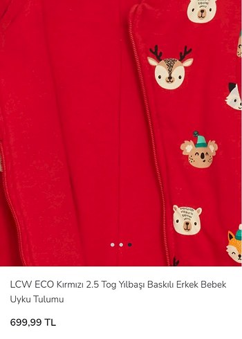 Kızıl Nakışlı Bebek Tulumu - Görsel 3