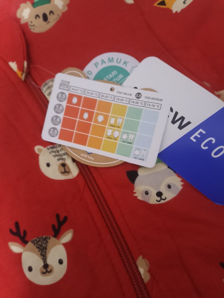 Kızıl Nakışlı Bebek Tulumu - Görsel 4