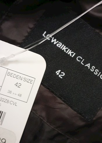 Siyah Uzun Kollu Midi Kadın Ceket - Görsel 4