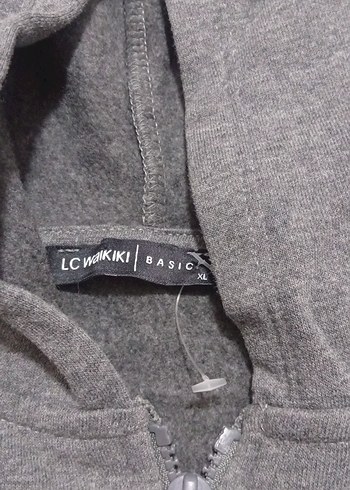 Gri Kapüşonlu Kadın Sweatshirt - Görsel 4