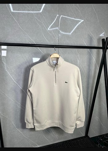 Lacoste Erkek Siyah Fermuarlı Sweatshirt