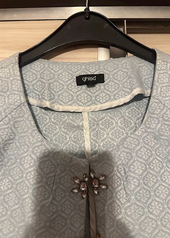 Kız Çocuk Gri İşlemeli Bolero - Görsel 2