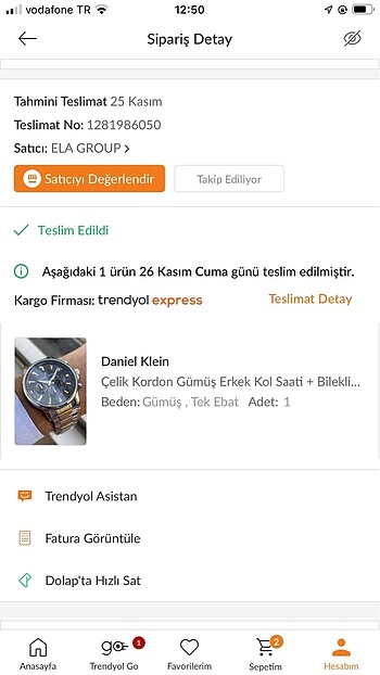  Beden Daniel klein saat sıfır