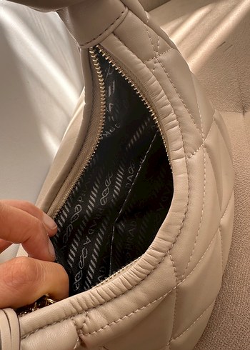  Beden camel Renk Bej Prada Deri Kadın Çanta