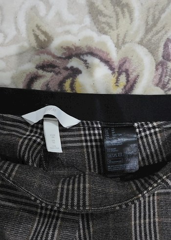 Gri Kemerli Kadın Kumaş Pantolon - Görsel 3